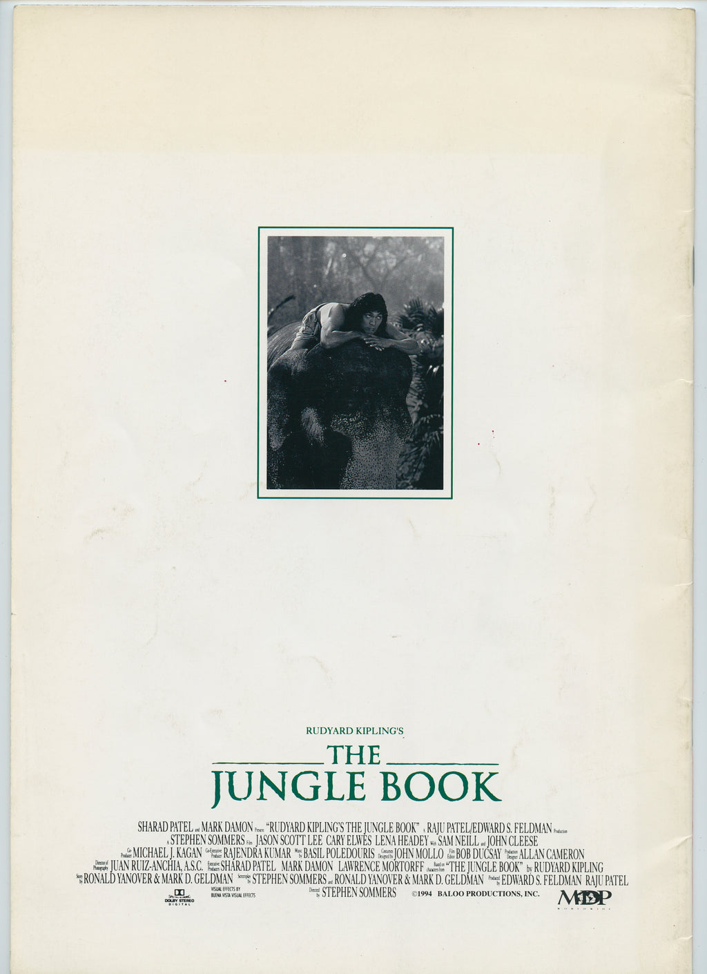 Jungle Book Japanese Magazine 1994